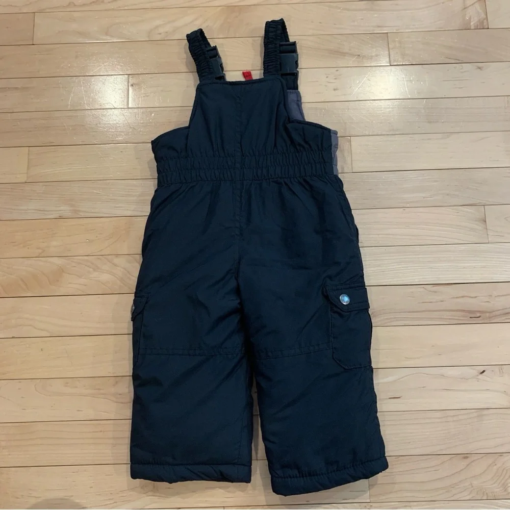 Carter’s baby boys size 12 months black winter snowpants snowbibs pants bibs